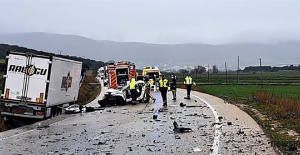 Drei Tote bei Kollision zwischen einem Lkw und einem Pkw in Ágreda (Soria)